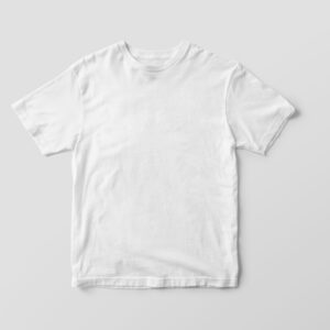Essential White Tee apparel mockup on clean neutral background